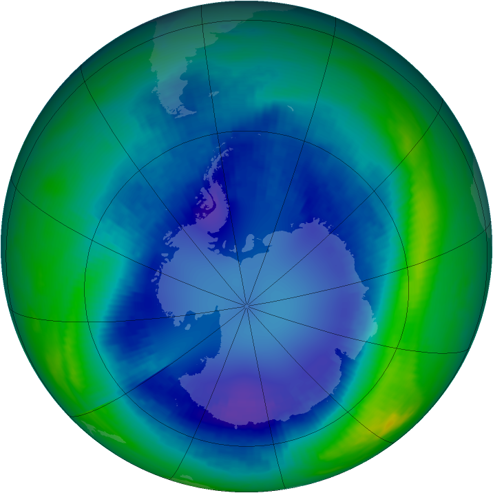 Ozone Map 2000-08-23